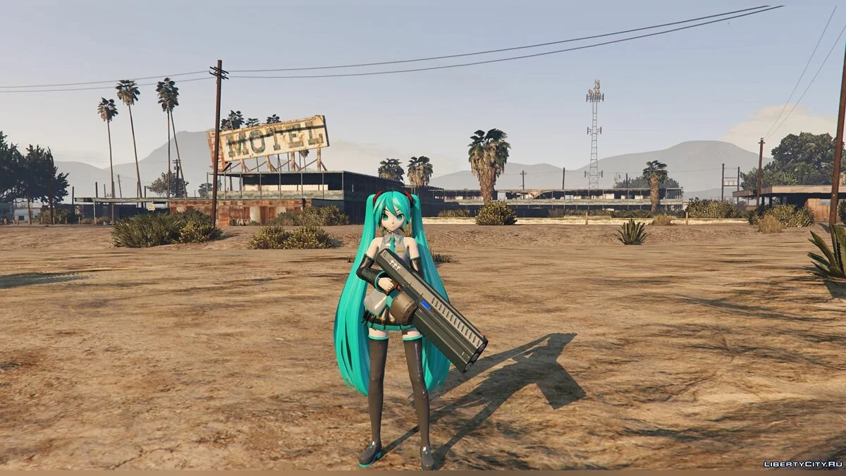 Hatsune Miku from PDFT [Add-On Ped] 3.2 / GTA 5