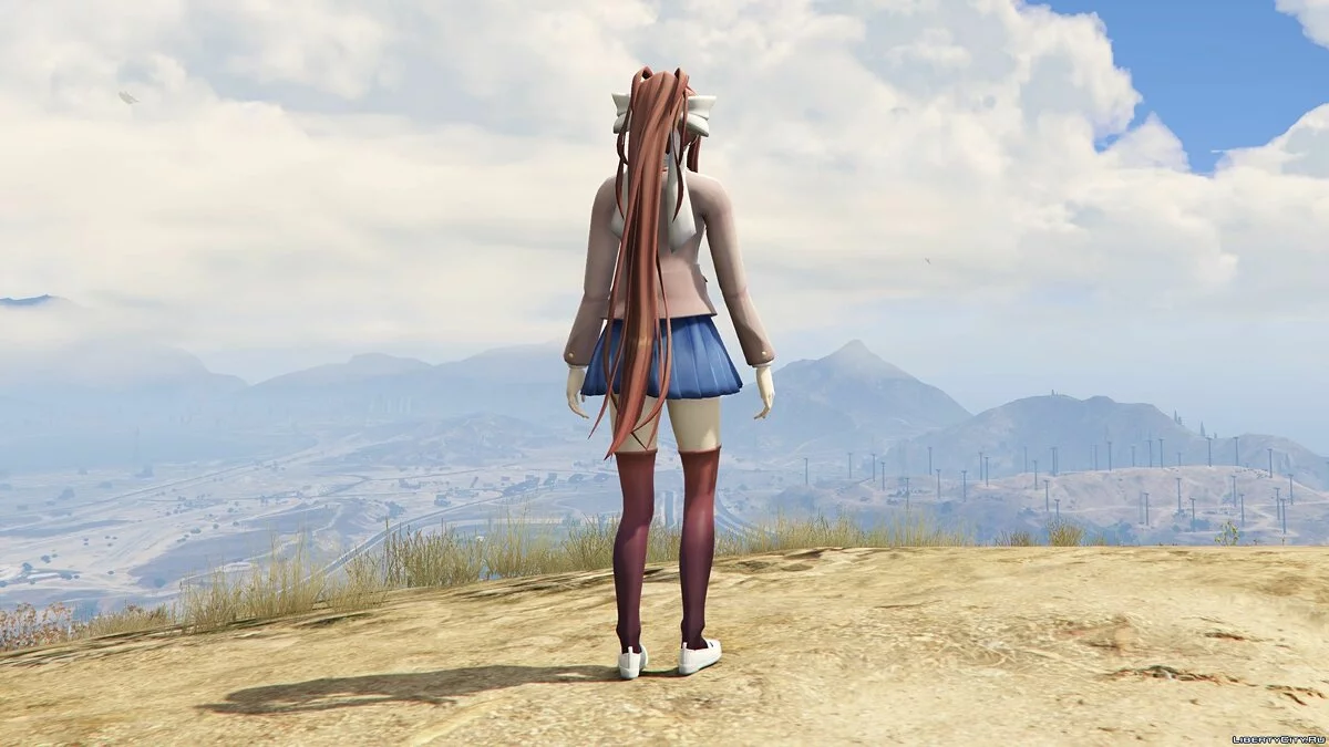 Моника из Doki Doki Literature Club / GTA 5