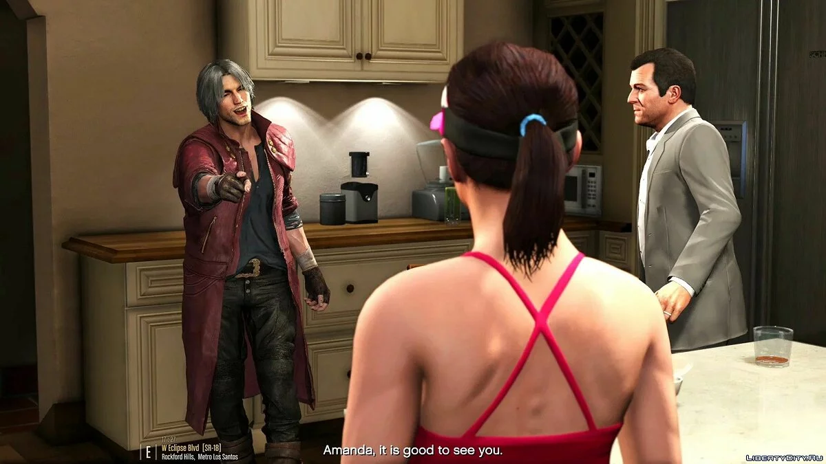 Dante dari Devil May Cry 5 / GTA 5