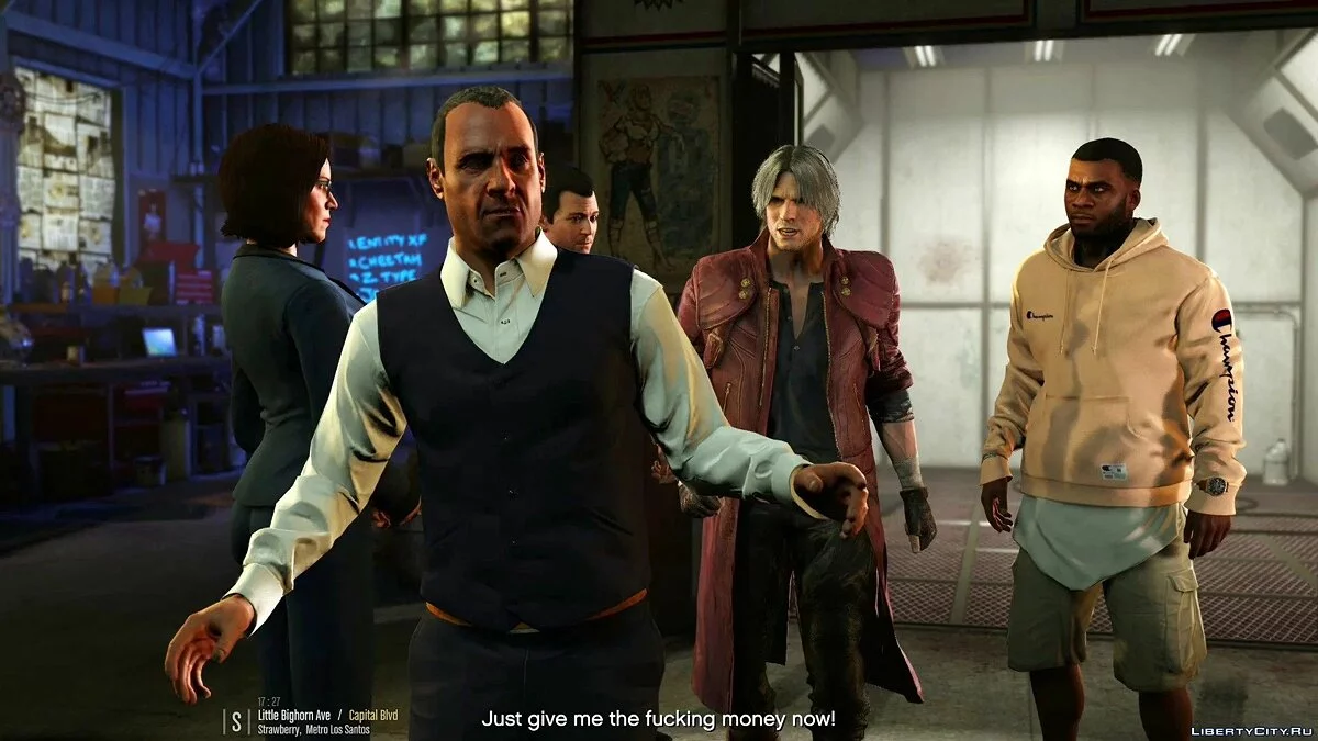 Dante dari Devil May Cry 5 / GTA 5