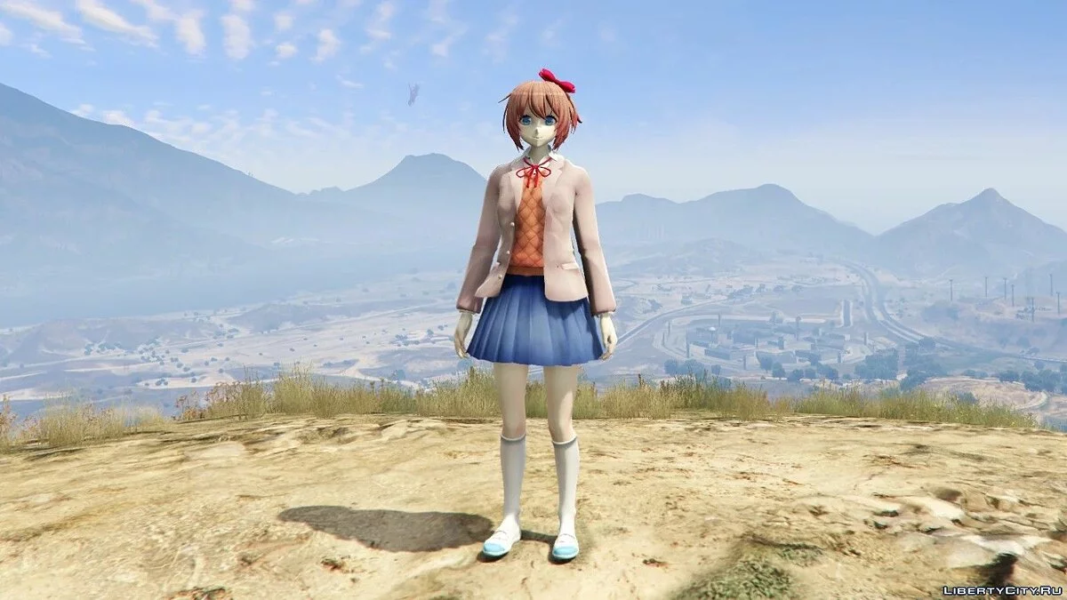Саёри з Doki Doki Literature Club / GTA 5
