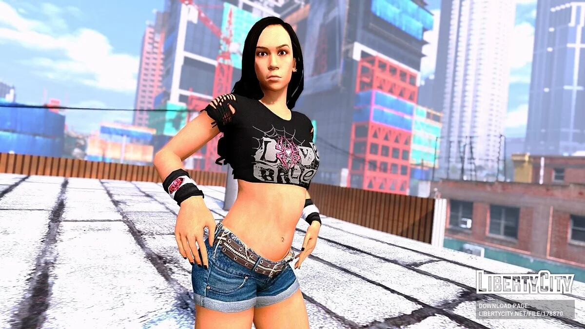 AJ Lee dari WWE2k15 / GTA 5
