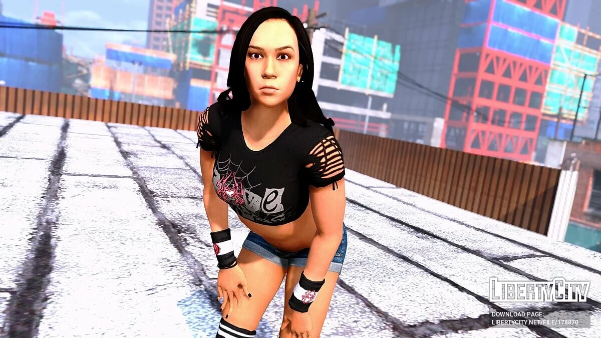 AJ Lee dari WWE2k15 / GTA 5