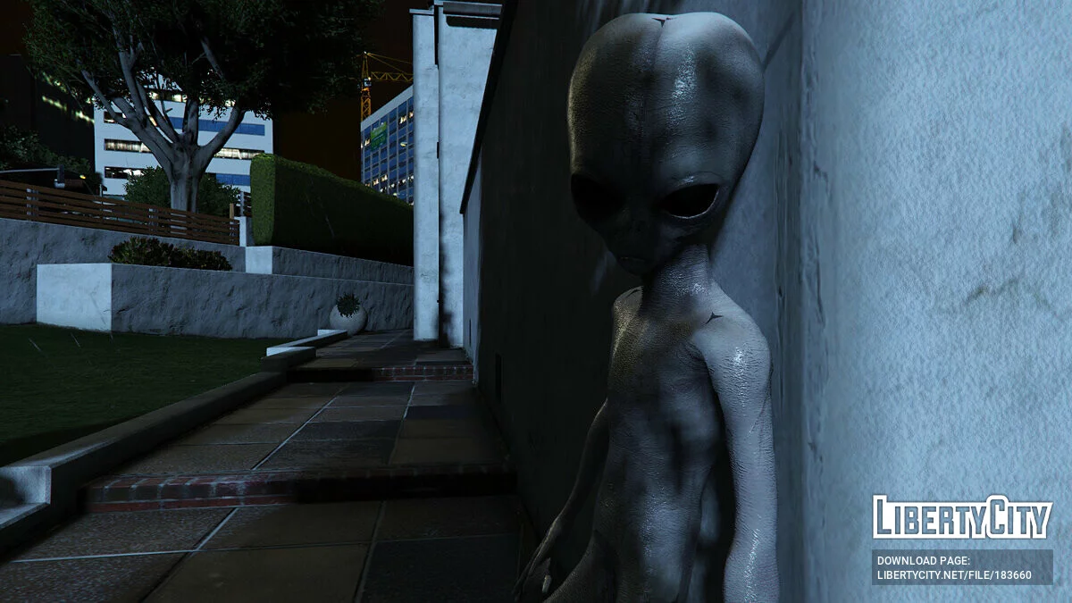 Классический серый пришелец [Add-On Ped] 2.0 / GTA 5