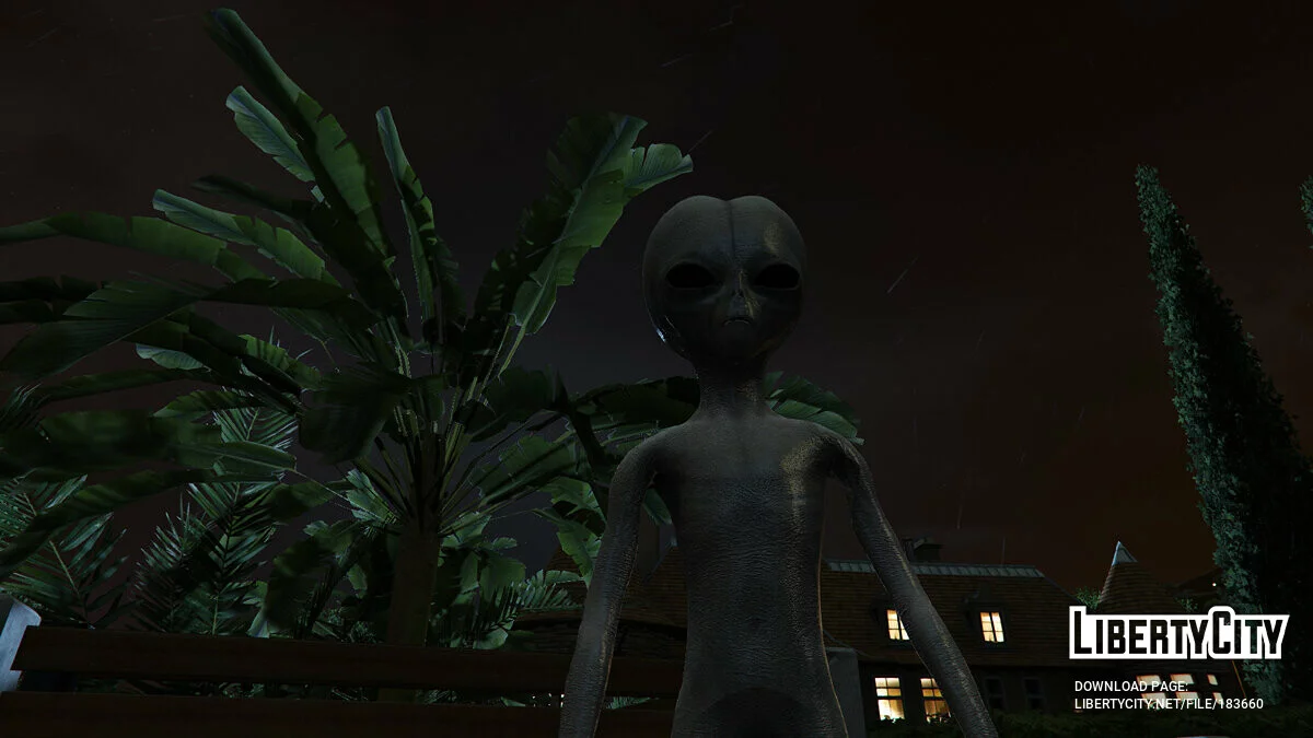 Классический серый пришелец [Add-On Ped] 2.0 / GTA 5