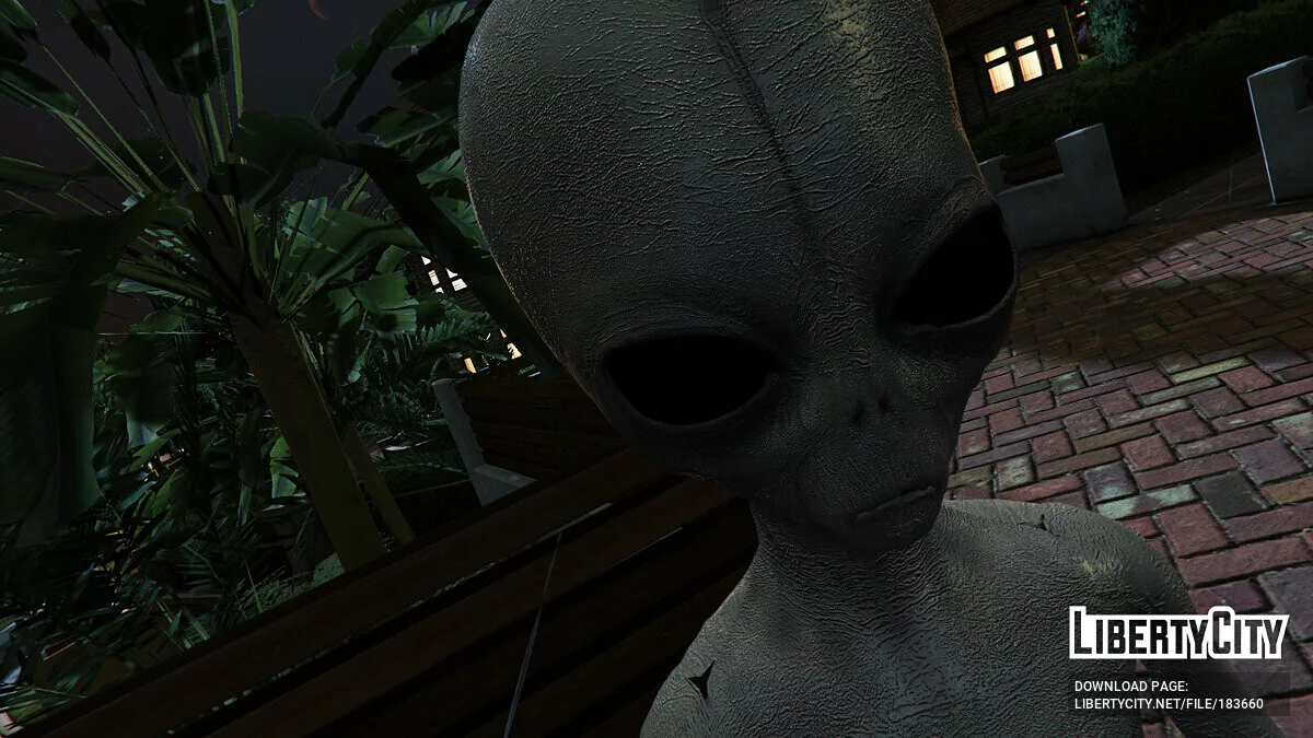 Классический серый пришелец [Add-On Ped] 2.0 / GTA 5