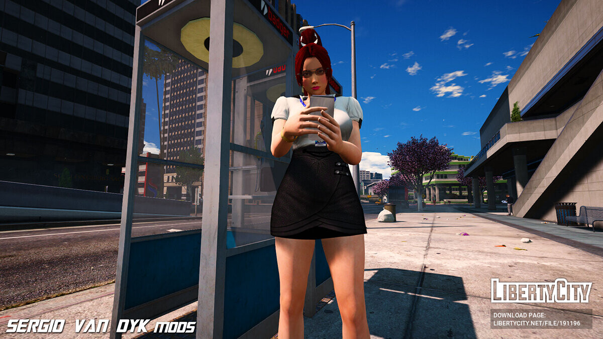 Download Mai Shiranui from Dead Or Alive in a business suit for GTA 5