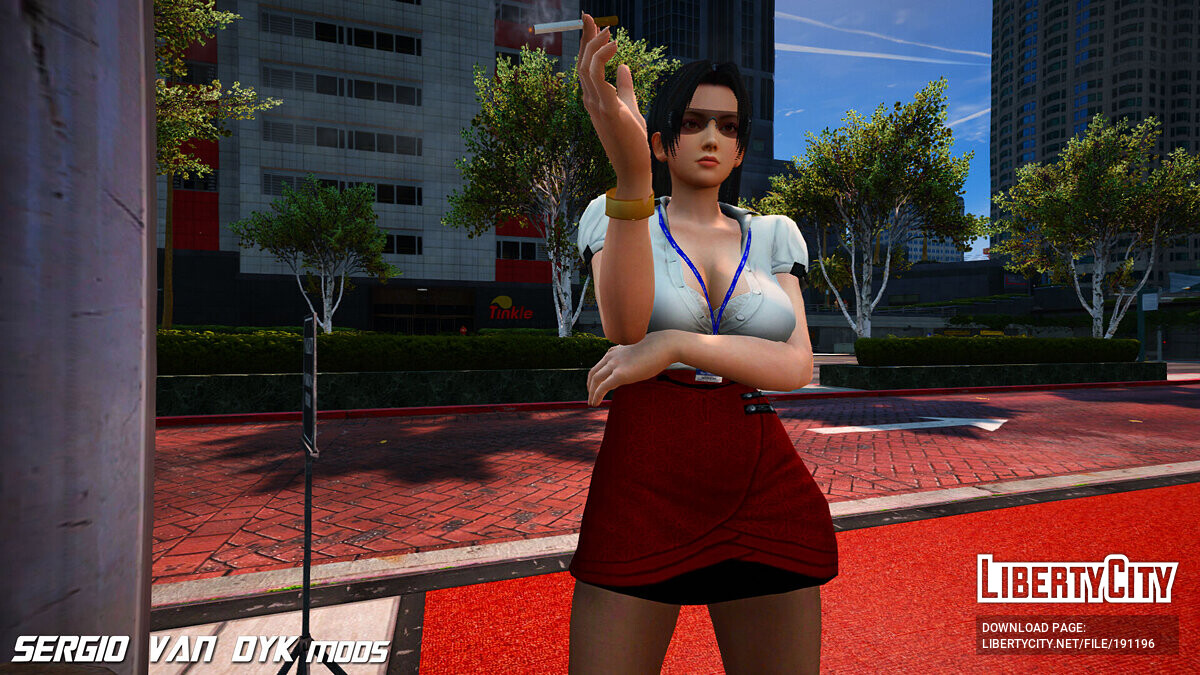 Download Mai Shiranui from Dead Or Alive in a business suit for GTA 5