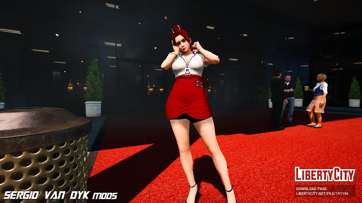 Download Mai Shiranui from Dead Or Alive in a business suit for GTA 5