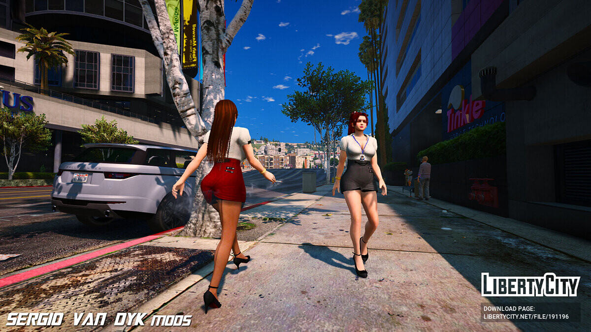 Download Mai Shiranui from Dead Or Alive in a business suit for GTA 5