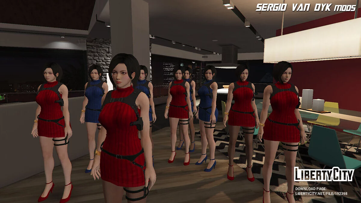 Ada Wong - RESIDENT EVIL 4 REMAKE [Add-On Ped | Replace] / GTA 5