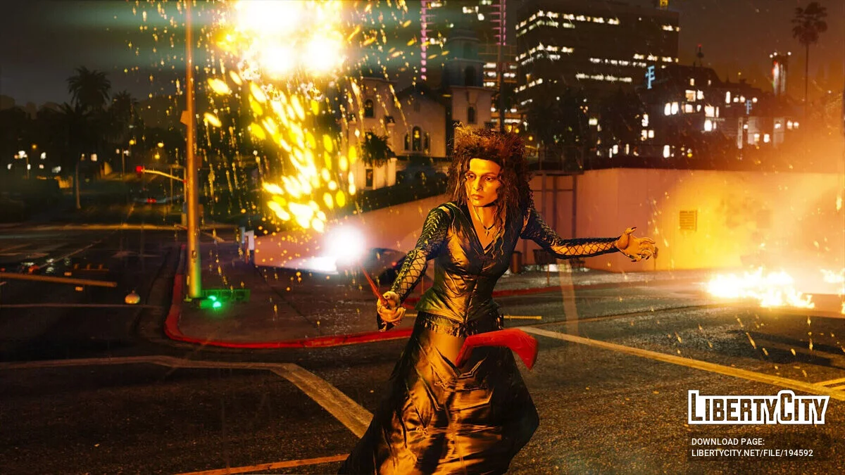 来自哈利波特的贝拉特里克斯·莱斯特兰奇 / GTA 5