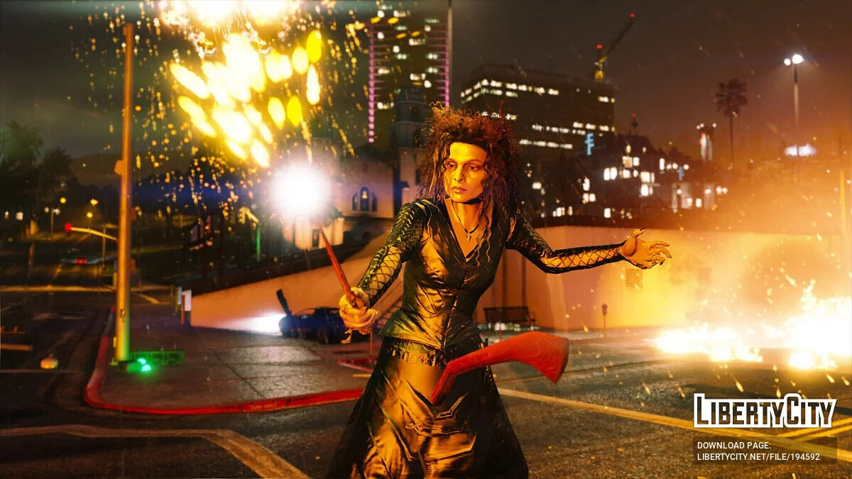 来自哈利波特的贝拉特里克斯·莱斯特兰奇 / GTA 5