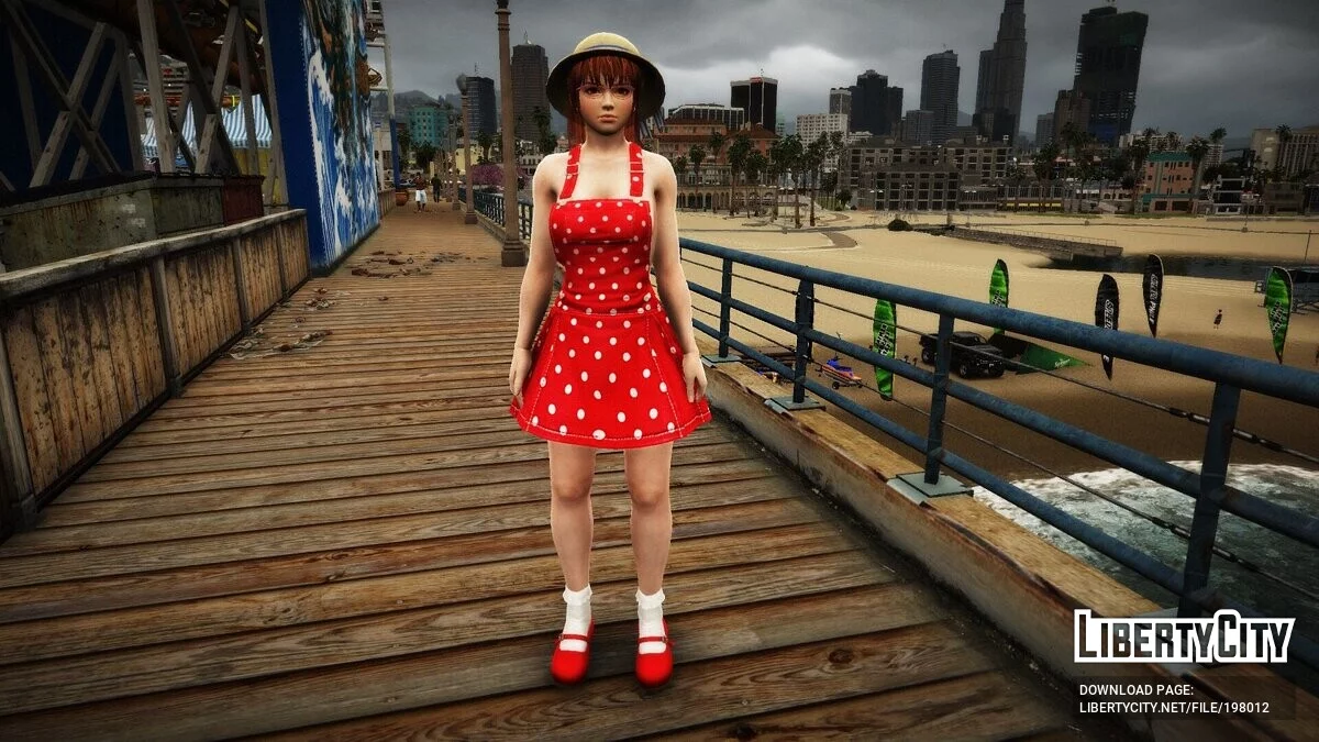 Kasumi en vestido casual de DOAR5 / GTA 5
