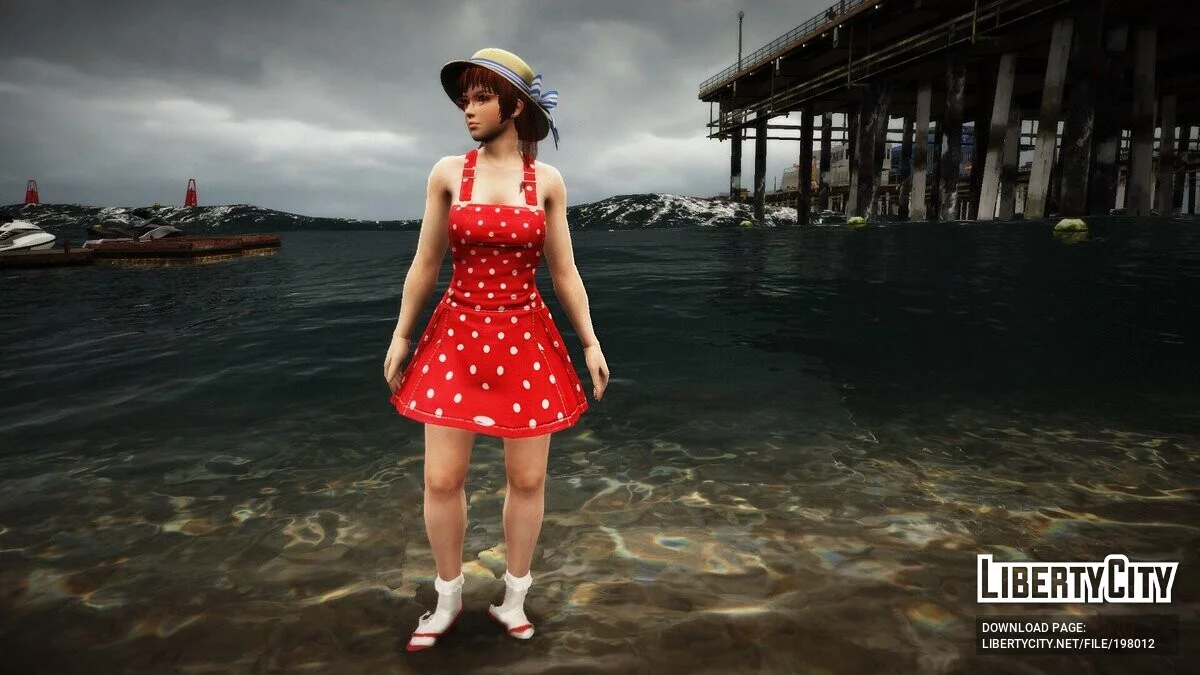 Kasumi en vestido casual de DOAR5 / GTA 5