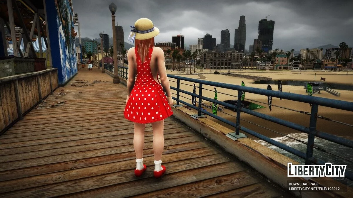 Kasumi en vestido casual de DOAR5 / GTA 5