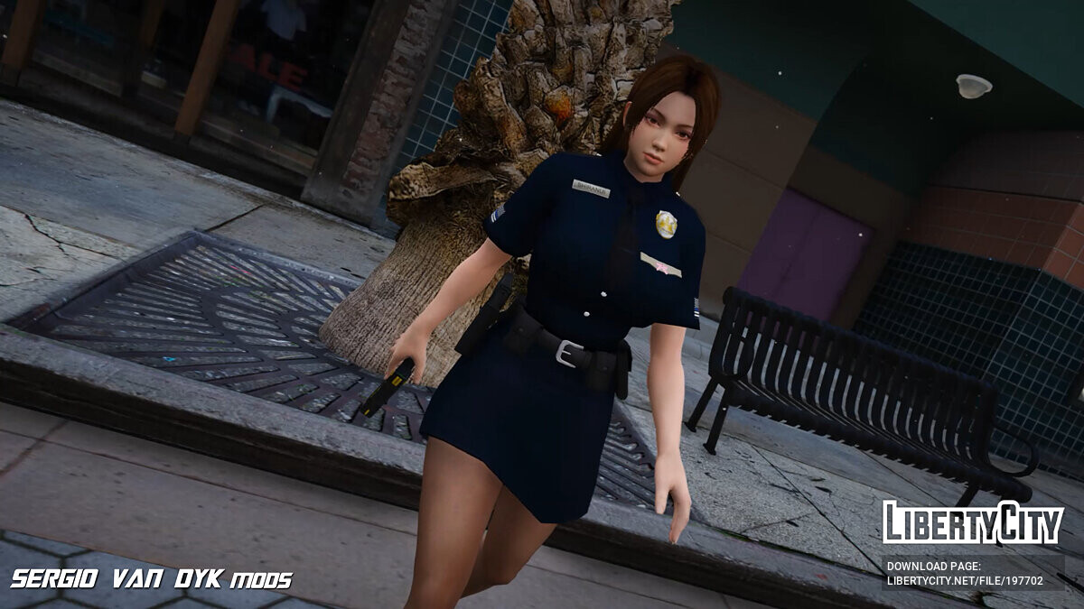 Download Mai Shiranui in Police Officer/Sheriff Uniform for GTA 5