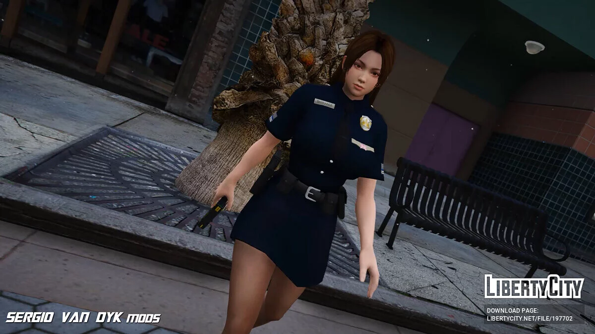 Mai Shiranui in Police Officer/Sheriff Uniform / GTA 5