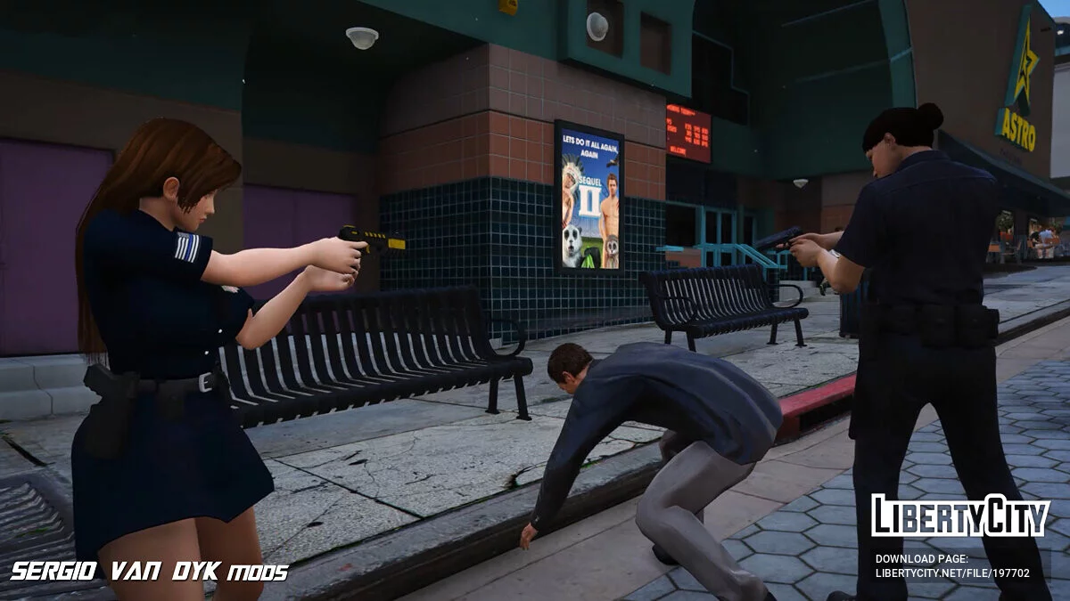 Mai Shiranui in Police Officer/Sheriff Uniform / GTA 5