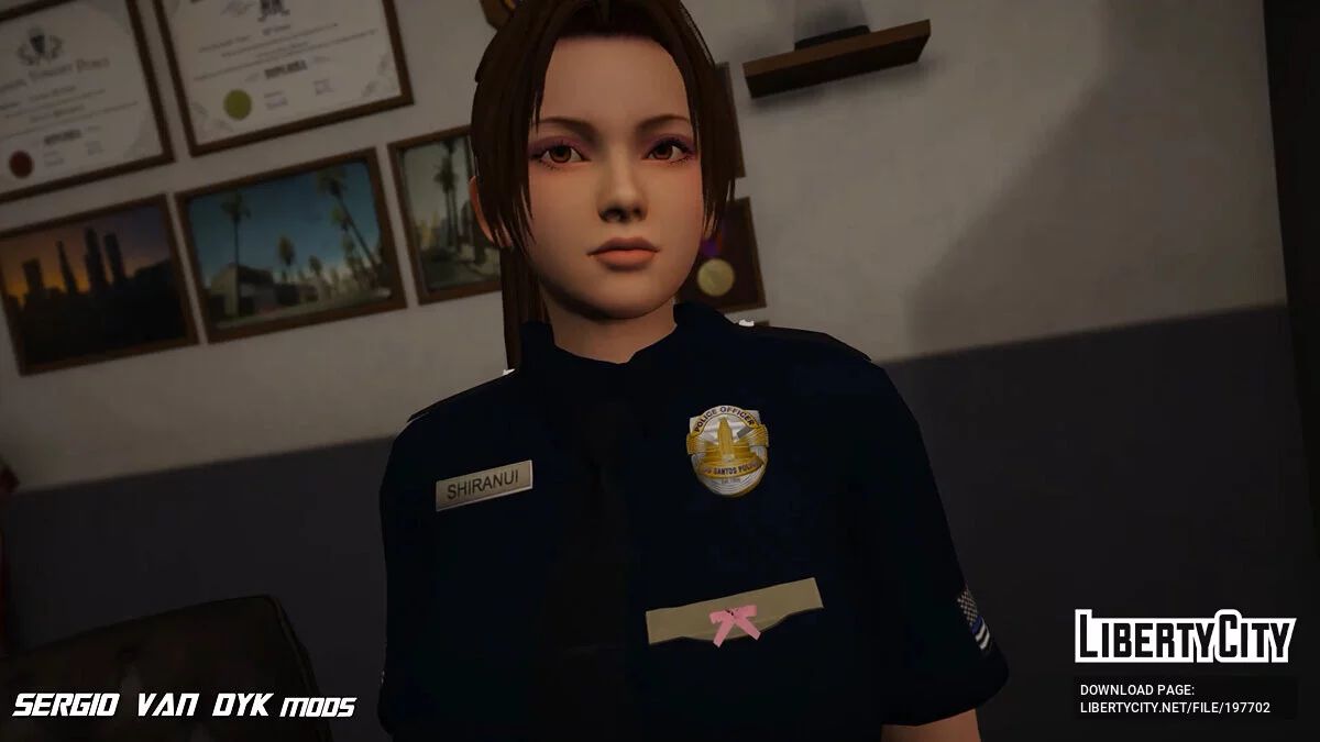 Mai Shiranui in Police Officer/Sheriff Uniform / GTA 5