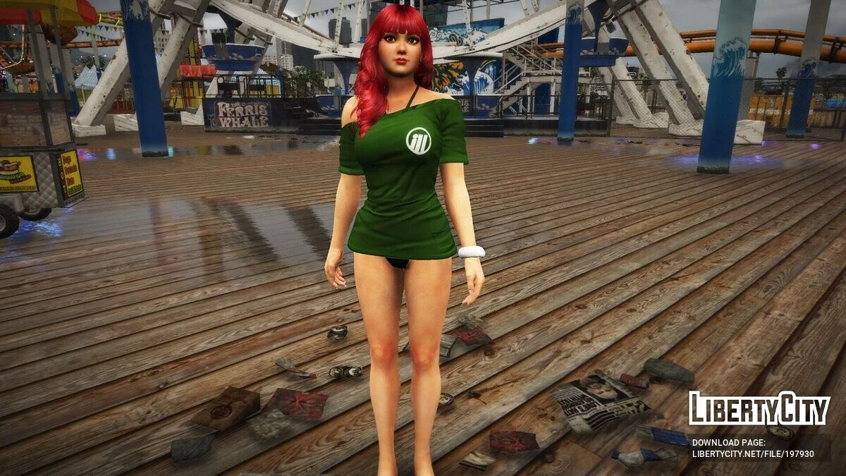 Momiji from DOA5 in a bikini / GTA 5