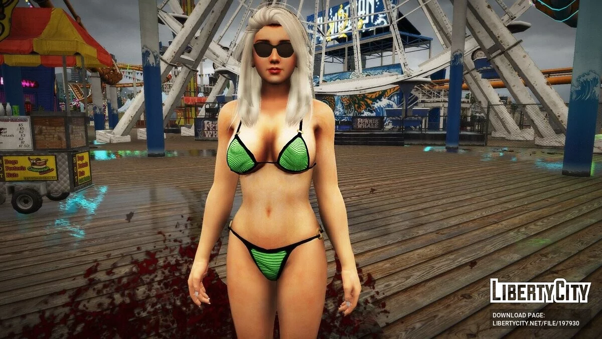Momiji from DOA5 in a bikini / GTA 5