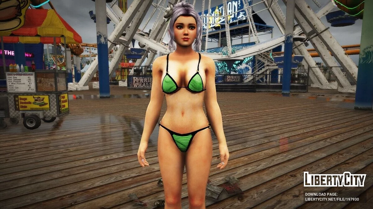 Momiji from DOA5 in a bikini / GTA 5