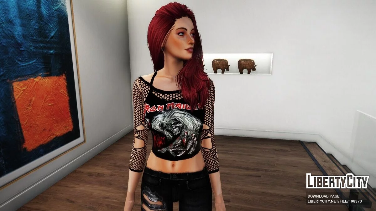 Bikini y trajes de rock para Lana de Los Sims / GTA 5