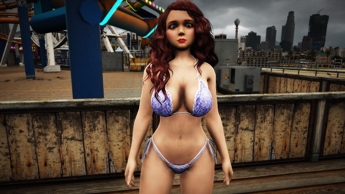 Download Luna in bikini topless Makeup and hairstyle for GTA 5