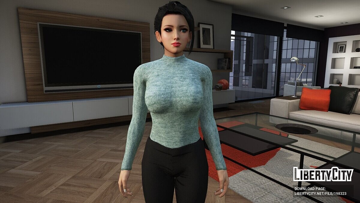 Download Mai Shiranui (New hair and style) for GTA 5