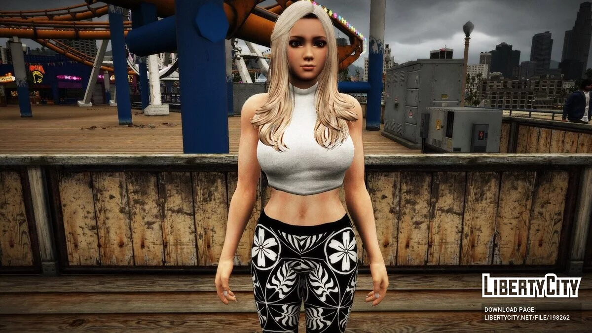 Mai Shiranui en bikini + blonde / GTA 5