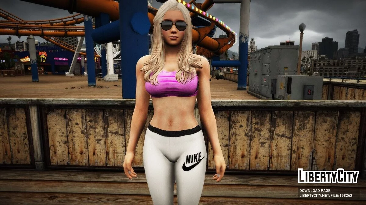 Mai Shiranui en bikini + blonde / GTA 5