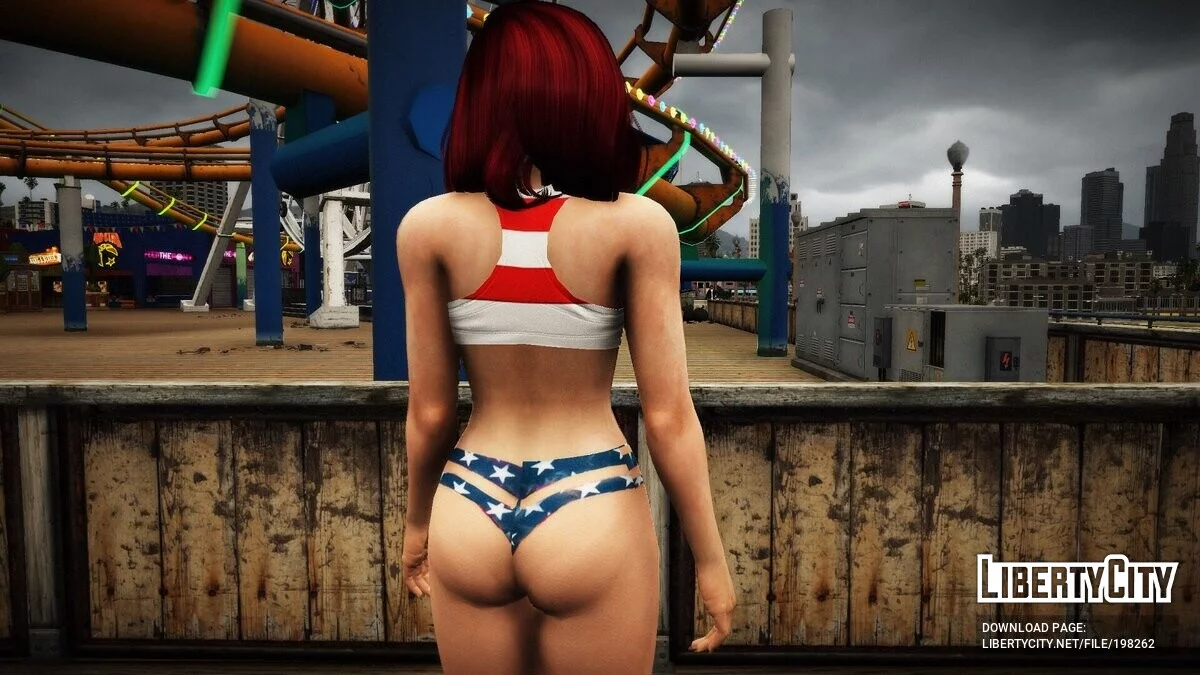 Mai Shiranui en bikini + blonde / GTA 5