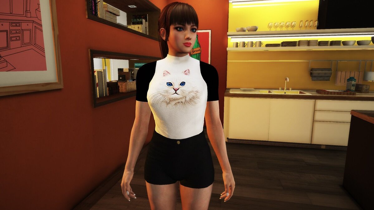 Download Mai Shiranui in casual wear for GTA 5