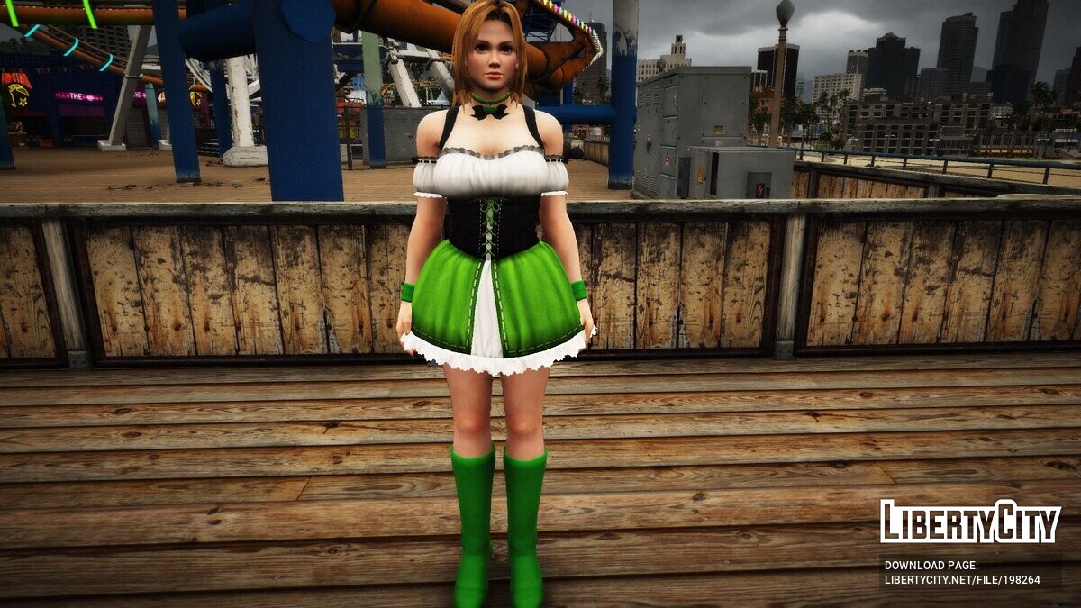 Download Tina in an Irish outfit for St. Patrick's Day for GTA 5