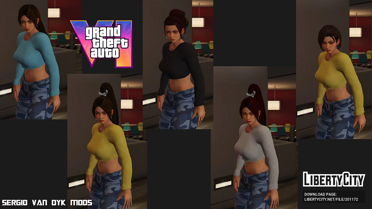 Lucia VI (GTA 6) - Mai Shiranui [Add-On Ped | Replace] 3.0 (Final) / GTA 5