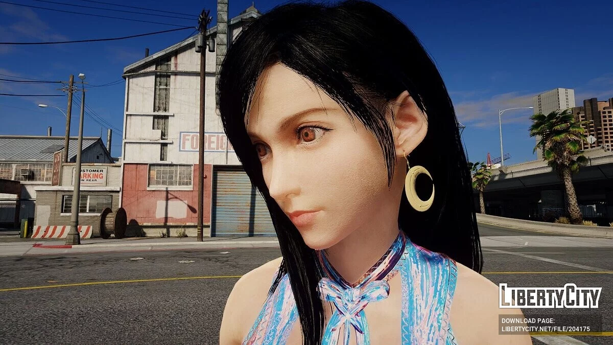 Tifa in a dress / GTA 5