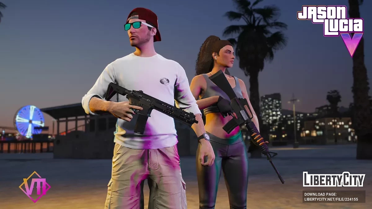 Джейсон та Лусія з GTA 6 / GTA 5