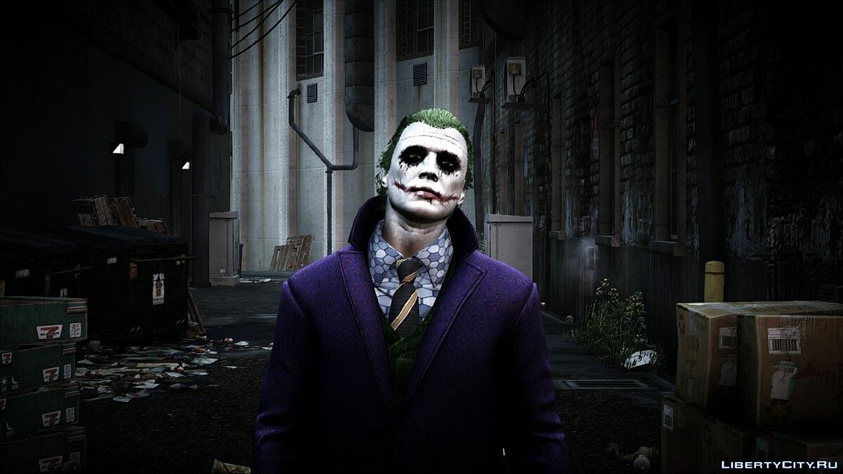 Download Heath Ledger Joker Skin Pack  for GTA 5