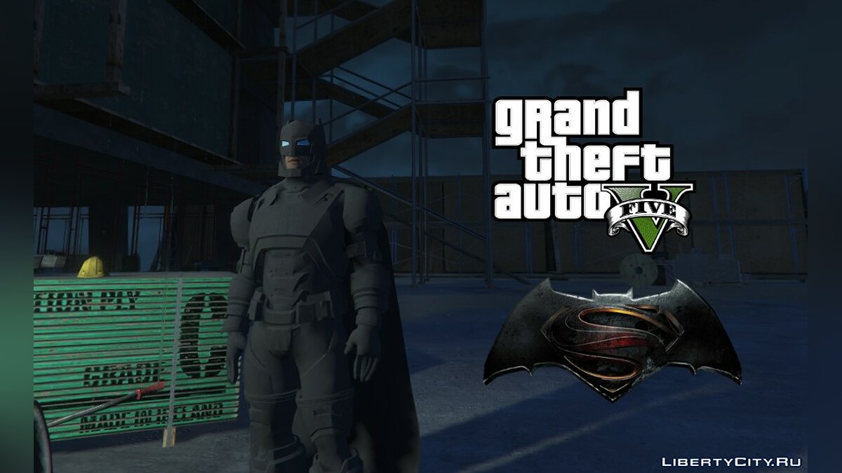 Download Armored Batman (BVS) [Add-On Ped]  for GTA 5