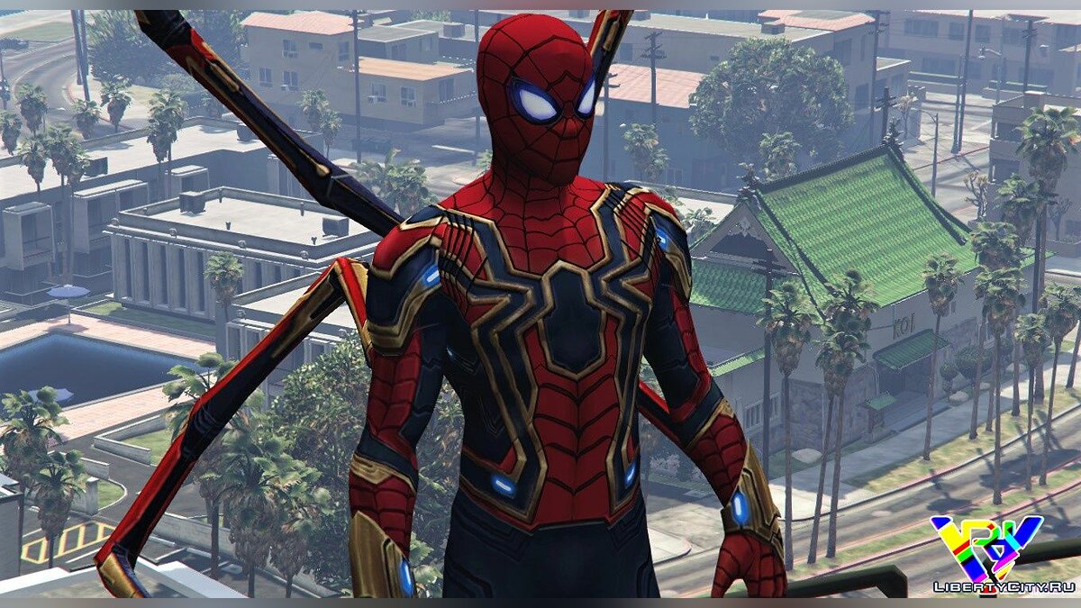 Download The skin of the iron spider-man from the movie 