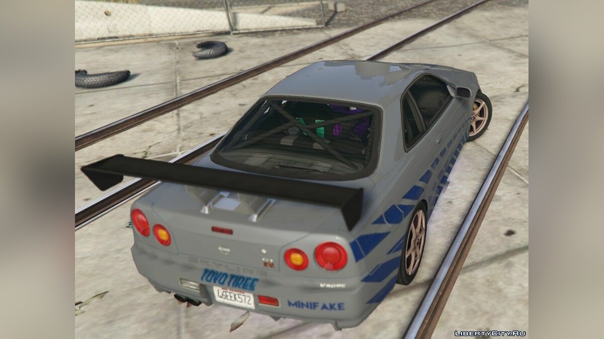 Download Nissan Skyline R34 Paul Walker (Fast And Furious) For Gta 5