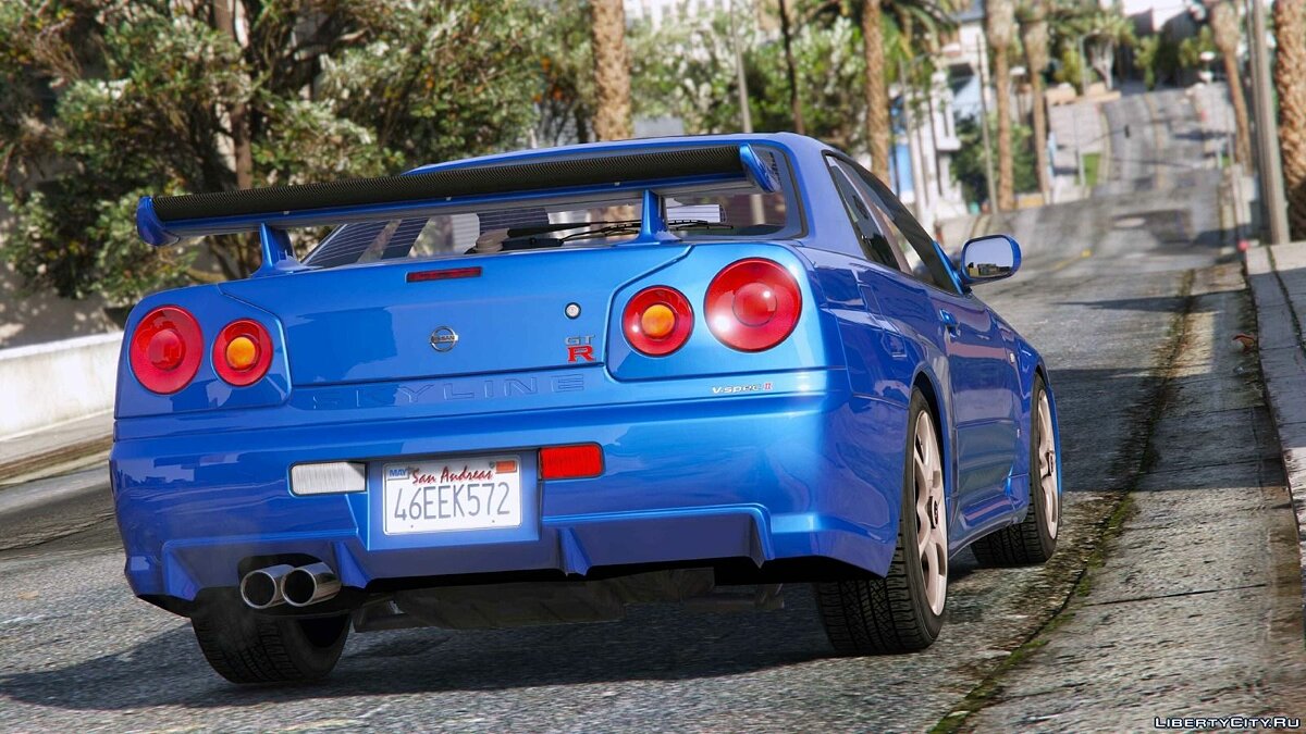 Nissan skyline gtr r34 in gta 5 фото 107