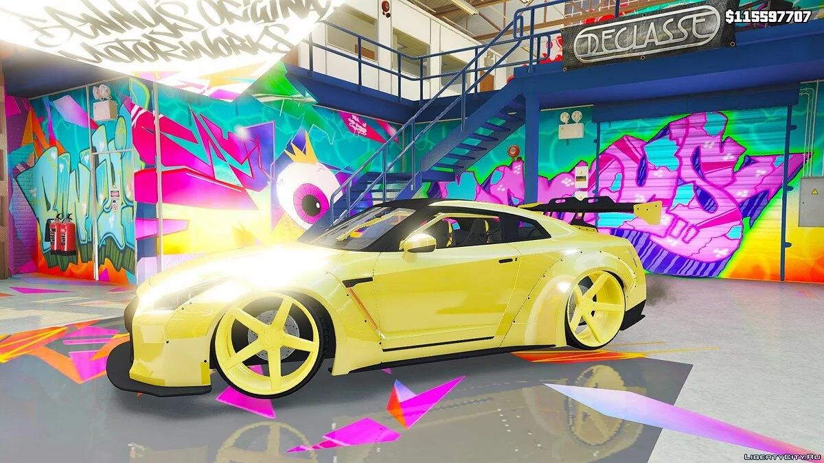 2014 Nissan GTR R-35 Liberty Walk Gold Edition (Ersetzen) 1.0 / GTA 5