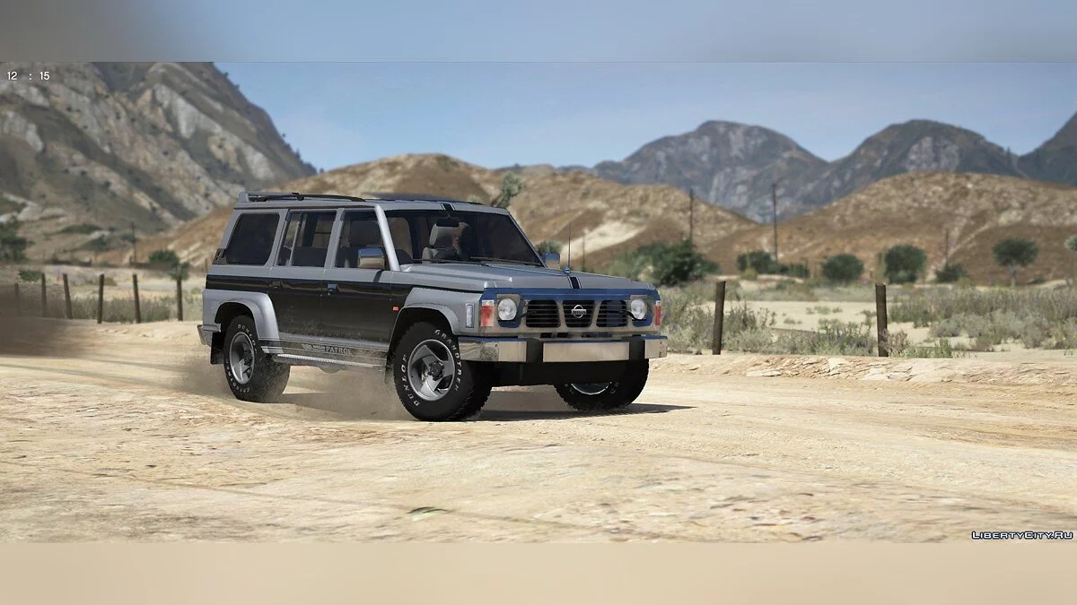 日产巡逻车超级沙漠Y60 1997 4门 [附加 | 车身涂装 | 附加 | 污垢 | 模板] 1.0 / GTA 5