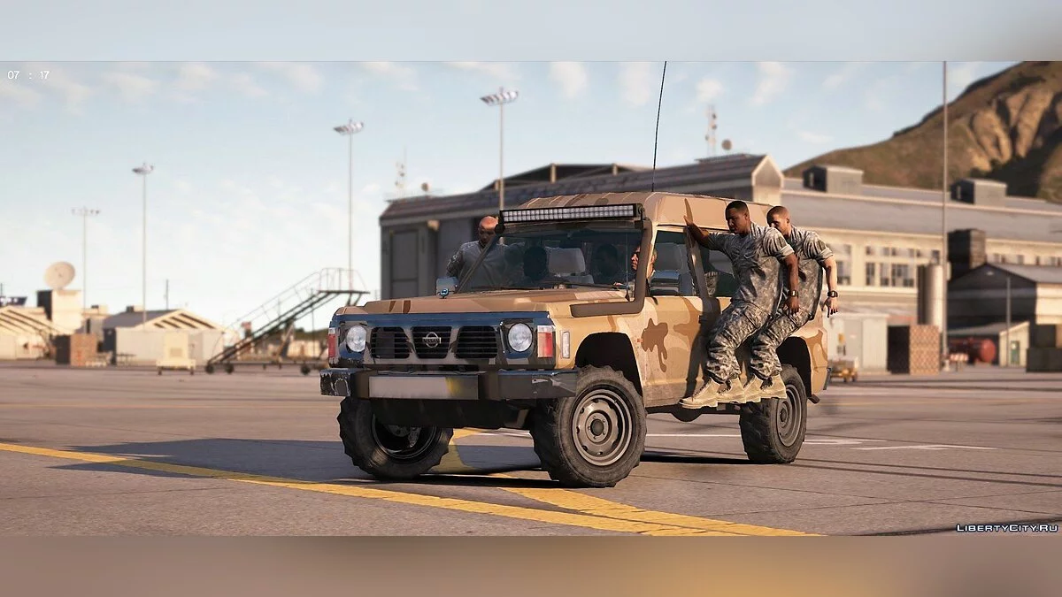 日产巡逻车超级沙漠Y60 1997 4门 [附加 | 车身涂装 | 附加 | 污垢 | 模板] 1.0 / GTA 5