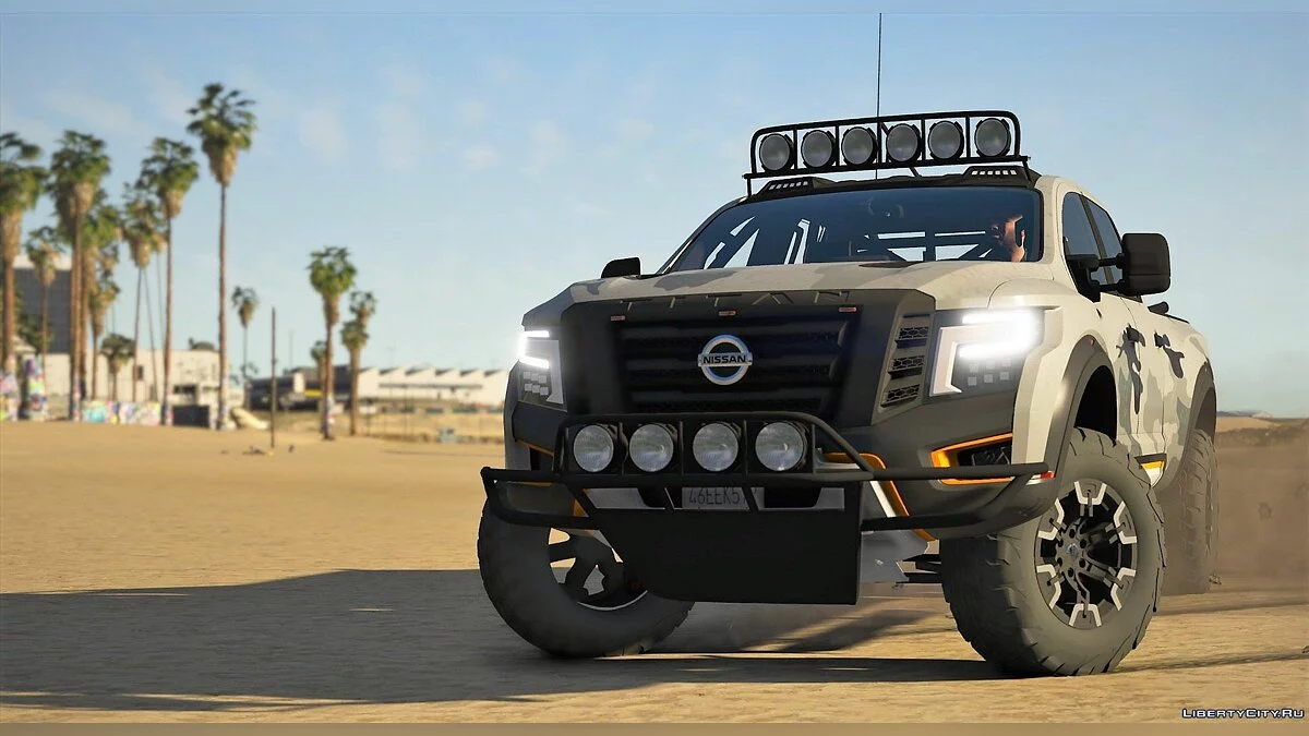 Nissan Titan Warrior 2017 [Додаток | Заміна | Ліврея | Додаткові | Шаблон | Тюнінг | Бруд] 2.2 / GTA 5