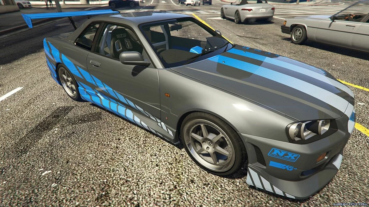 布莱恩的日产天际线GT-R34 1999(速度与激情)【附加组件】1.0 / GTA 5