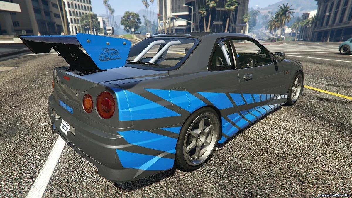 布莱恩的日产天际线GT-R34 1999(速度与激情)【附加组件】1.0 / GTA 5