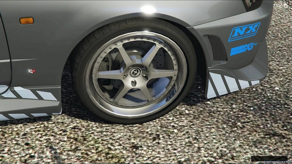 布莱恩的日产天际线GT-R34 1999(速度与激情)【附加组件】1.0 / GTA 5